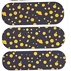 Jamberry Nail Wrap Gold Fleck on Navy style